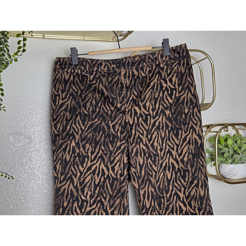 Chicos Womens Cropped Pants Mid Rise Pull On Stretch‎ size 5 - Picture 2 of 6